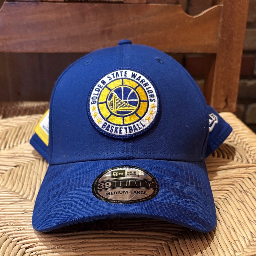 New Era Blue Warriors Basketball Cap